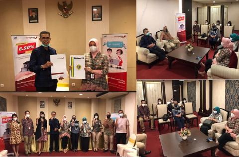 Penandatanganan MoU antara PT. Bank Pembangunan Daerah Jawa Timur Tbk Cabang Perak dengan Universitas Narotama